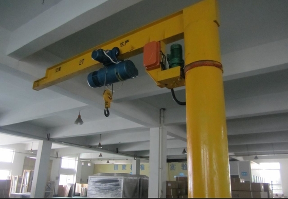 Fixed Column 8m Length Cantilever Arm Jib Crane Free Standing 3.2 Ton