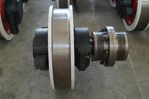 Steel Crane Shaft Cast Ld Wheel Block Set For Overhead Crane