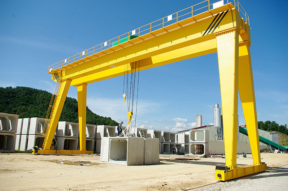 32ton Double Girder Gantry Cranes For Outdoor Granite And Marble Stone Lifting