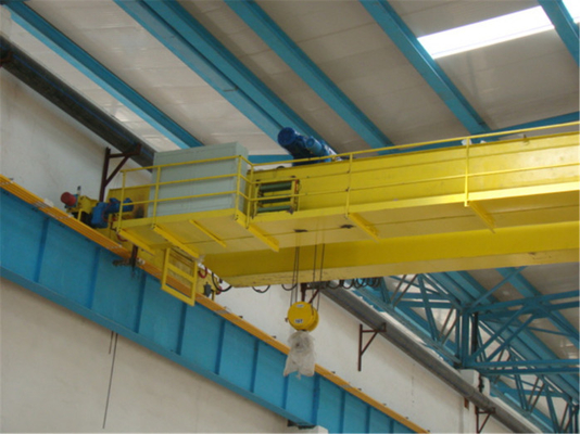 Double Speed Electric Hoist Single Girder Bridge Crane 32 Ton With Hook