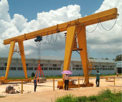 Moving Trolley Single Girder Gantry Crane 5 Ton Electric Hoist