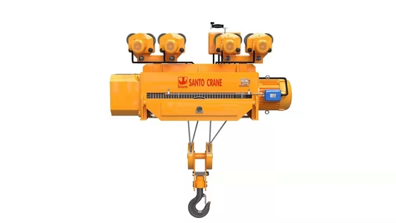 weatherproof Remote Control compact Wire Rope Crane Hoist  wear resistance