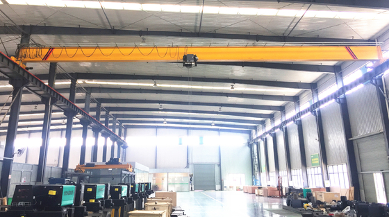 10ton 22m Span Indoor European Single Girder  Bridge Crane Energy Efficient