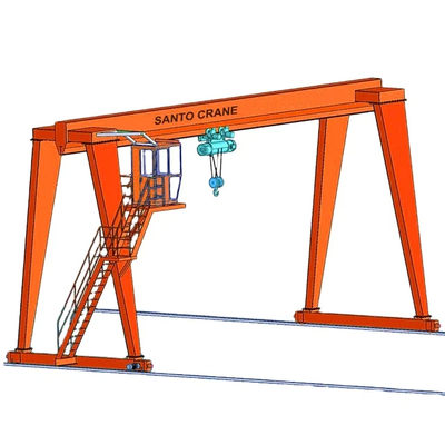 32t CD Hoist Overhead Crane Single Girder Dual Speed Motor / Frequency Conversion Motor