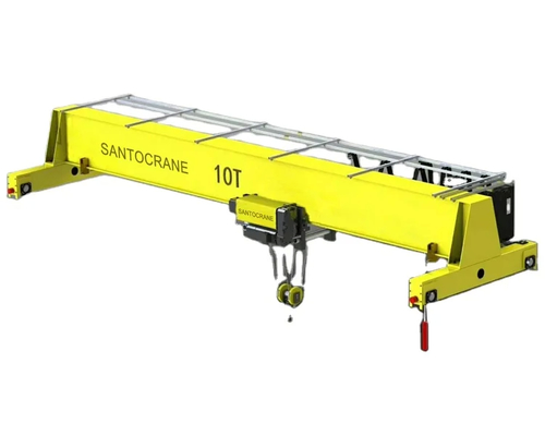 Wireless Remote Control Single Girder Overhead Crane 7.5-31.5m Span P18/P24/P38/P43/P50 Rails Safety