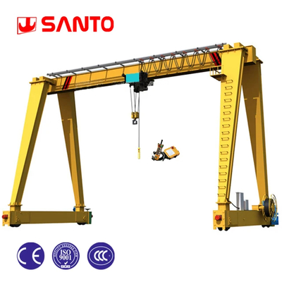 Yellow/Red Container Gantry Crane Q235B/Q345E Materials Cab/Wireless Control Mode