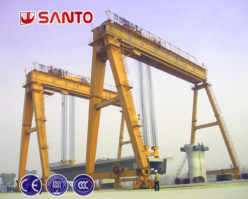Top Construction Crane Equipment Yellow/Red 10-75t Lifting Load 6-18m Lifting Height