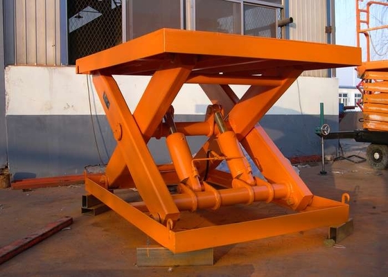 SANTO Stationary Hydraulic 3 Ton Scissor Lift 5.5KW Electric Lift For Construction