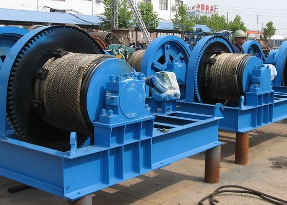 5KN To 100KN Heavy Duty Electric Rope Winch Construction Mine Marine Drum Winch