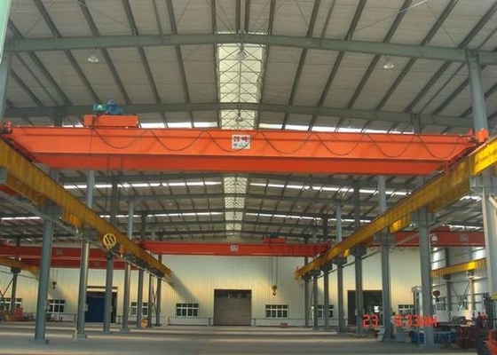Industrial Workshop Using QD35T Double Girder Overhead Crane With Trolley