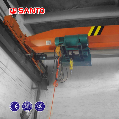 Floor / Ceiling Mounted Overhead Crane Single Girder 6-30m Lifting Height