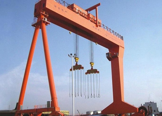 ODM Workshop Electric Double Girder Gantry Crane For Material Loading