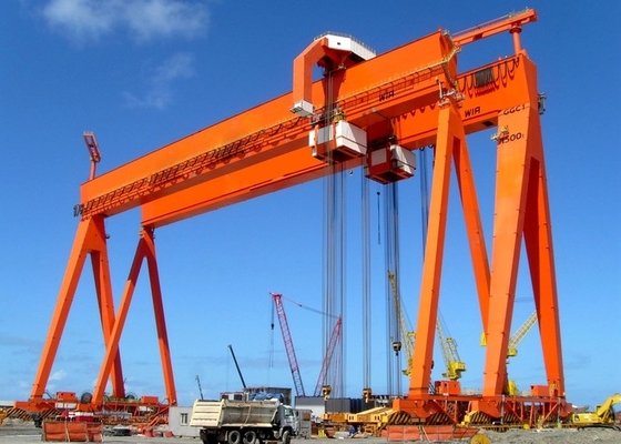 ODM Workshop Electric Double Girder Gantry Crane For Material Loading