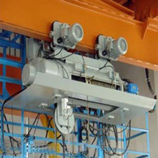 6-20m Lift Height Foundry Single Girder Overhead Crane With Heat Resistance Shield