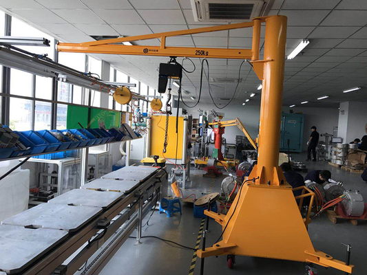 OEM ODM 650cm To 1000cm Swing Arm Jib Crane Flexible Rotation
