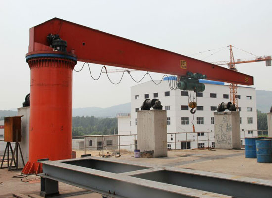 SANTO Convenient 0.5T 20T Swing Arm Crane Widely Used In Workstations