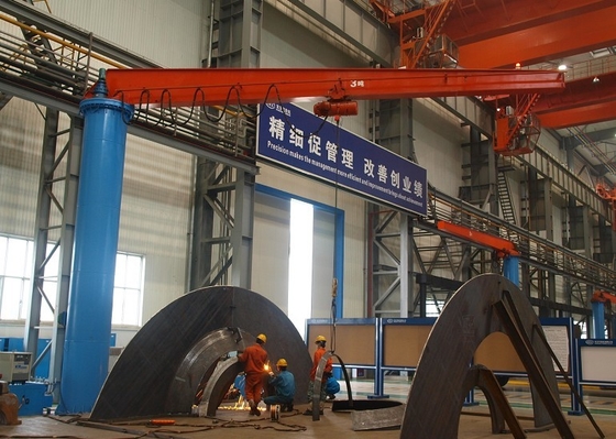 OEM ODM 650cm To 1000cm Swing Arm Jib Crane Flexible Rotation
