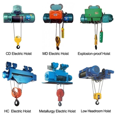 Remote Control M3 1 Ton Electric Wire Rope Hoist 6m Lift Height