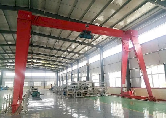 5ton Single Beam Warehouse Gantry Crane With Wirerope Electric Hoist