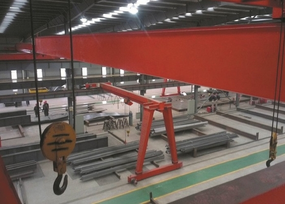 5ton Single Beam Warehouse Gantry Crane With Wirerope Electric Hoist