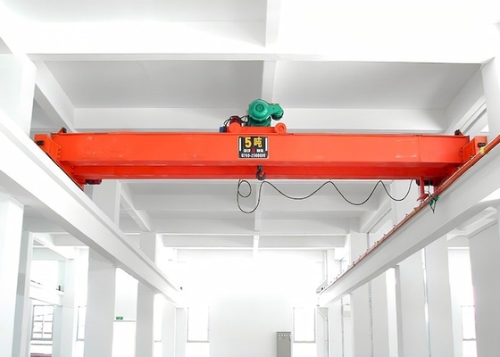 Warehouse Double Girder Eot Crane Red Or Customized Painting Color