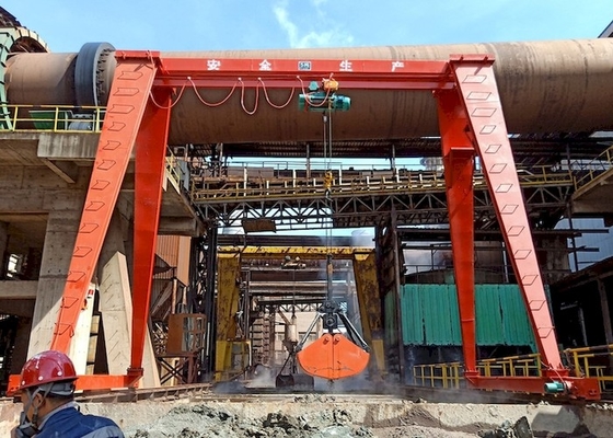 Q235B Q355B 16T Single Girder Gantry Crane Wireless Remote Control