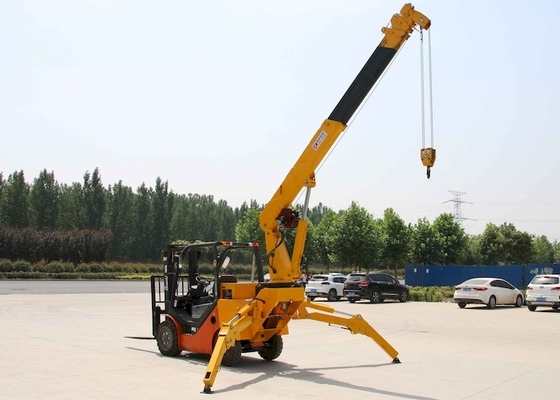 Heavy Duty Mini Spider Crawler Crane Telescopic 8T