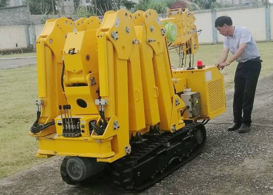 Lift Height 5.5m-17.8m Foldable Spider Crawler Crane For Roof Work