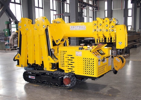 Narrow Space Foldable Mini Spider Crawler Crane Wireless Remote Control 16m 5tons