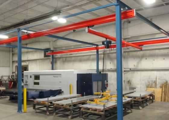 1000kgs To 3200kgs KBK Rail Crane System Suspension Modular Light Crane