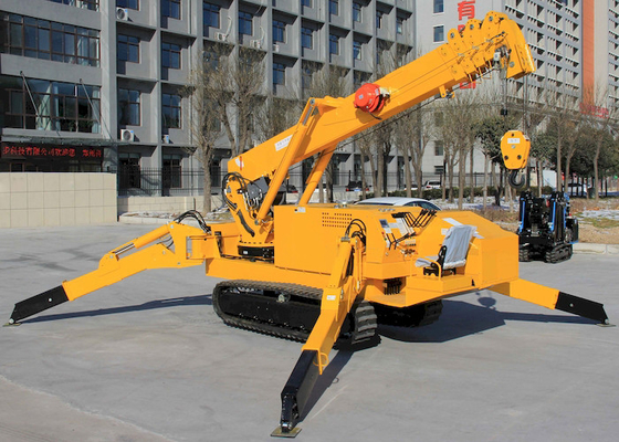 Lightweight 5.07m-16m Radius Small Spider Crane For Narrow Spaces