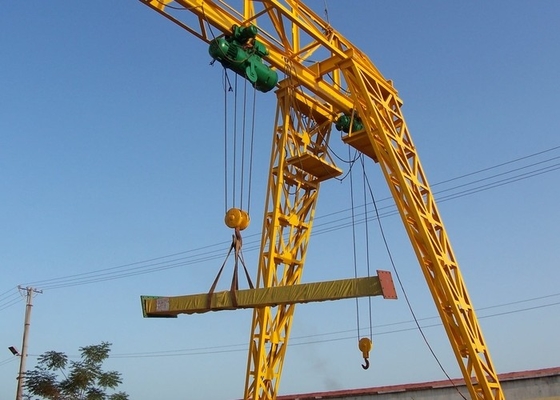 5 Ton Movable Gantry Crane With Wirerope Electric Hoist Outdoor Using