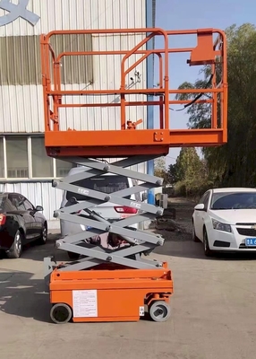 8m To 14m Height Self Propelled Electric Scissor Lift 300kg Mobile Aerial Work Platform