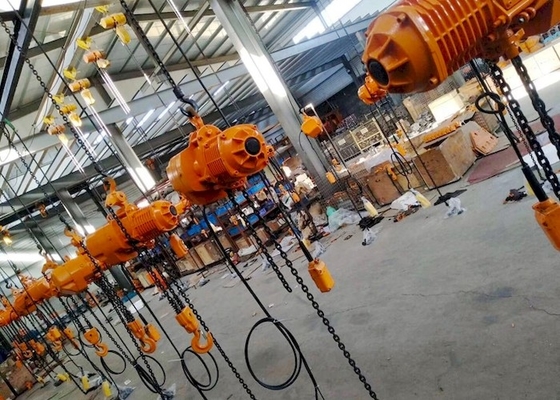 CE ISO Industrial 220-690V 2 Ton Electric Chain Hoist With Trolley