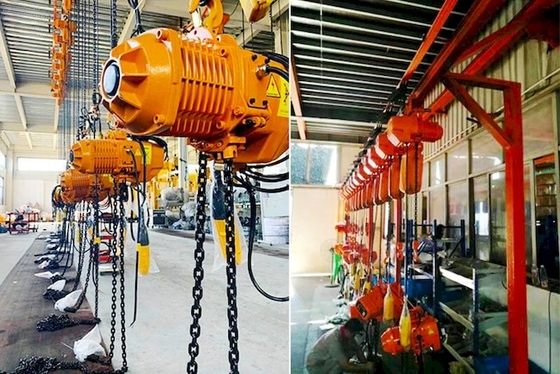 Customized HHBD 2 Ton Electric Chain Hoist With Hook / Motorized Trolley
