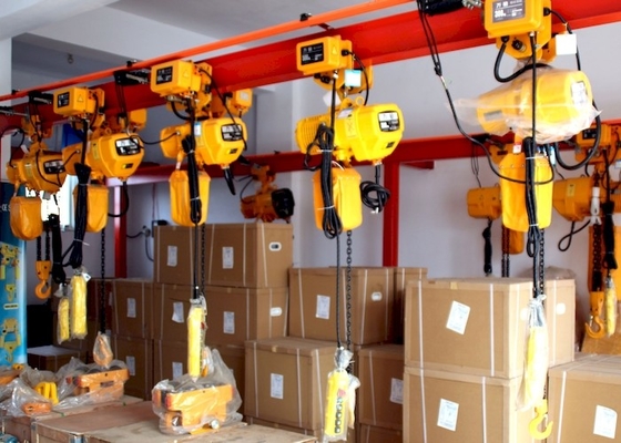 ISO9001 500lb 1000lb Electric Chain Block With Fixed Hook Suspension