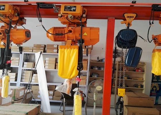 ISO9001 500lb 1000lb Electric Chain Block With Fixed Hook Suspension