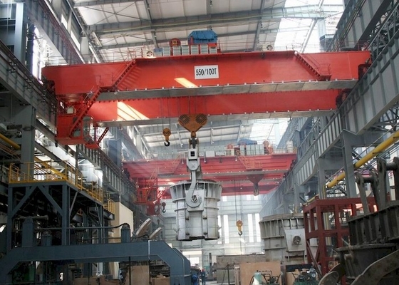 16/3.2t QDY Type Double Girder Bridge Casting Crane In Heavy Duty Plant