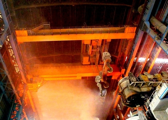Q345B Material Foundry Ladle Crane Iron Metal Casting Overhead Crane Molten Liquid Steel Ladle