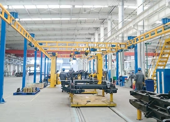 Large Area Movements Lightweight KBK Crane For Production Line