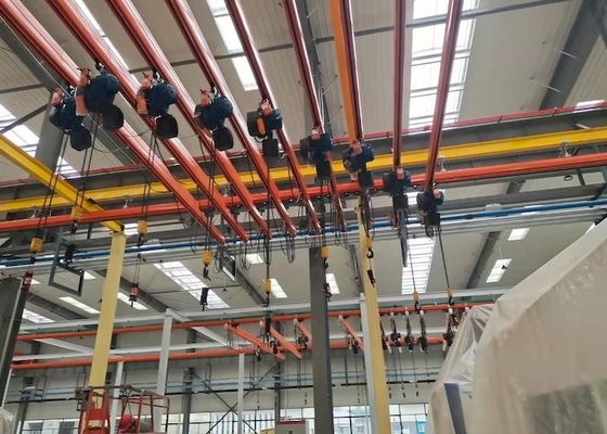 No Noise A3 KBK Manual Bridge Crane Low Deadweight Smooth Operation