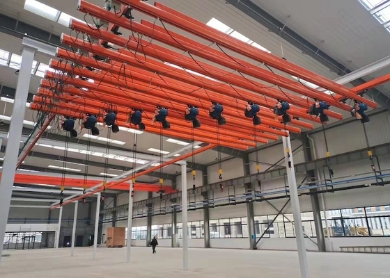 Large Area Movements Lightweight KBK Crane For Production Line