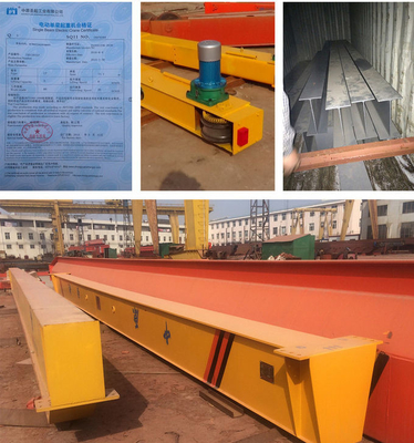 Santo Brand High Strength Single Girder Overhead Travelling Crane 10 Ton Load Capacity