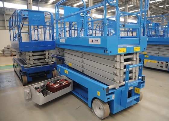 GTJZ 14m 300kg Hydraulic Lifting Platform Manganese Steel Mobile Aerial Platform