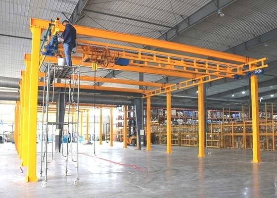 125kg To 1000kg Straight Curved Rail Mounted Crane For Material Transportation