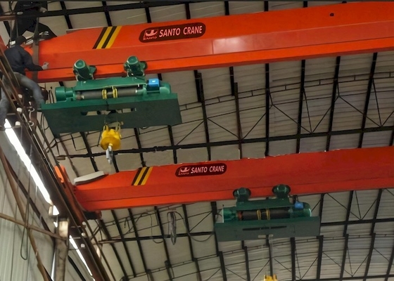 Single Beam 32t Single Girder Overhead Crane With Safety Device Overload Limiter