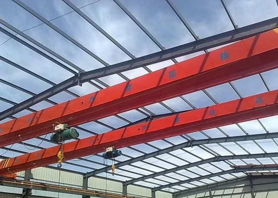 Overload Protection Single Girder Overhead Crane Industrial EOT Crane With Limit Switch