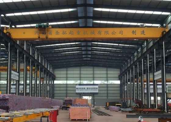 Overload Protection Single Girder Overhead Crane Industrial EOT Crane With Limit Switch