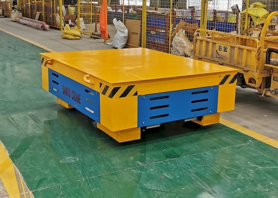 Adjustable P18 P50 QU100 Rail Electric Transfer Cart For Material Transportation