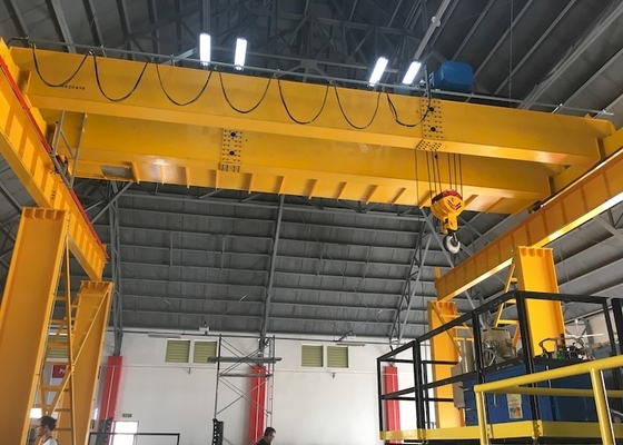 OEM ODM IP55 IP65 Double Girder Overhead Crane Cabin Control 10 Ton Eot Crane